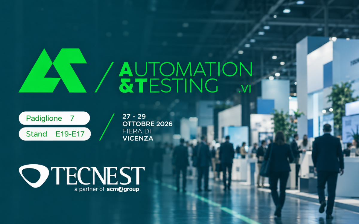 Tecnest ad A&T Automation & Testing Vicenza 2026
