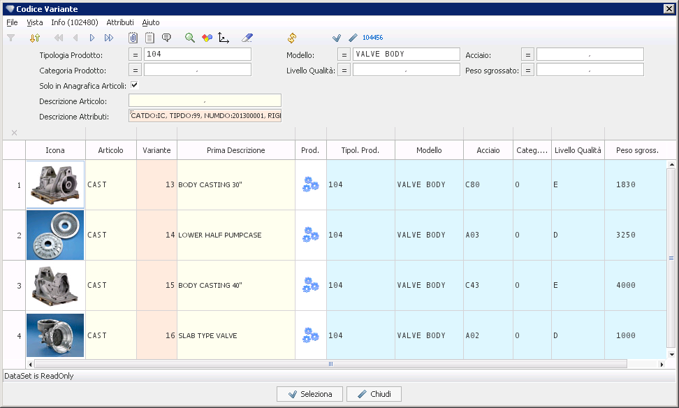 Screenshot Configuratore PSC