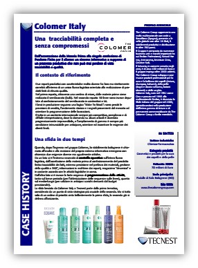 REVLON COLOMER ITALY CASE HISTORY PRODUZIONE TECNEST