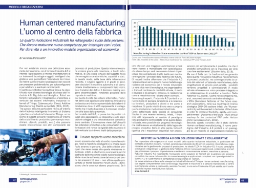 articolo human centered manufacturing veronica peressotti