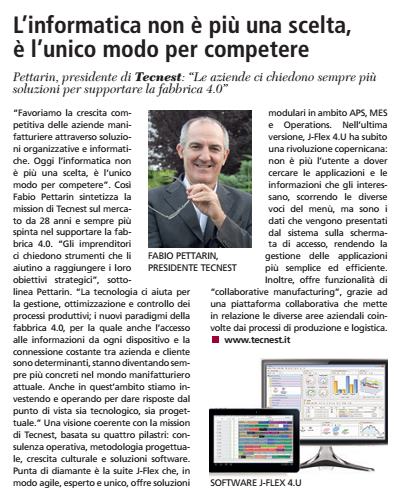Articolo sole24ore novembre 2015 tecnest