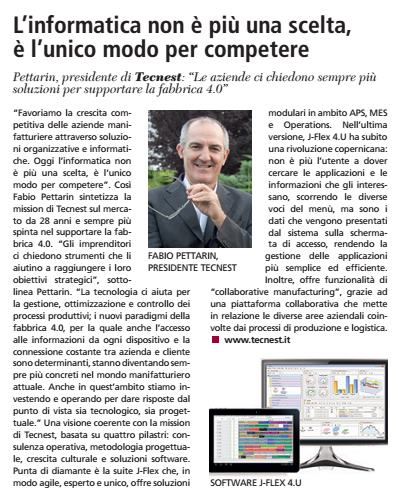 Articolo sole24ore novembre 2015 tecnest